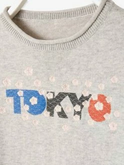 Pull Fille Motif Graphique Fleurs Brodées Gris Clair Chiné - Vertbaudet 5 Pull Fille Motif Graphique Fleurs Brodées Gris Clair Chiné - Vertbaudet -cyrillus boutique pull fille motif graphique fleurs brodees 2