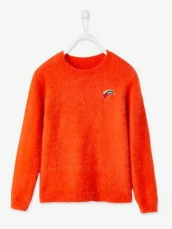 Pull Ultra Doux Fille Coeur Brodé Irisé Orange Vif - Vertbaudet 7 Pull Ultra Doux Fille Coeur Brodé Irisé Orange Vif - Vertbaudet -cyrillus boutique pull ultra doux fille coeur brode irise 2