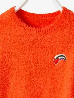 Pull Ultra Doux Fille Coeur Brodé Irisé Orange Vif - Vertbaudet 9 Pull Ultra Doux Fille Coeur Brodé Irisé Orange Vif - Vertbaudet -cyrillus boutique pull ultra doux fille coeur brode irise 4