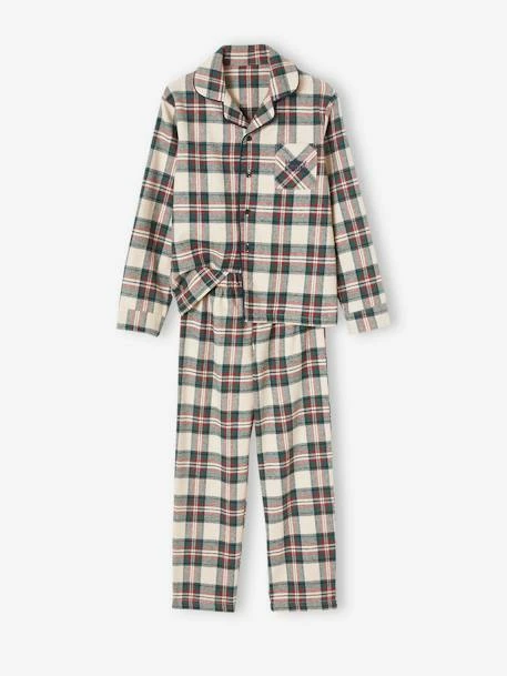 Pyjama De Noël Enfant Capsule Famille En Flanelle écru - Vertbaudet 2 Pyjama De Noël Enfant Capsule Famille En Flanelle écru - Vertbaudet – Image 2