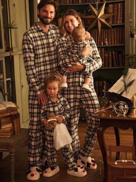 Pyjama De Noël Enfant Capsule Famille En Flanelle écru - Vertbaudet 1 Pyjama De Noël Enfant Capsule Famille En Flanelle écru - Vertbaudet