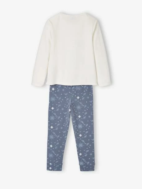 Pyjama Fille Bi-matière Disney® La Reine Des Neiges 2 Blanc Et Bleu - Reine Des Neiges 2 Pyjama Fille Bi-matière Disney® La Reine Des Neiges 2 Blanc Et Bleu - Reine Des Neiges – Image 2