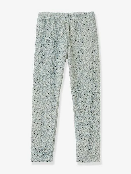 Pyjama Fille Col Claudine CYRILLUS Bleu Imprimé - Cyrillus – Image 4