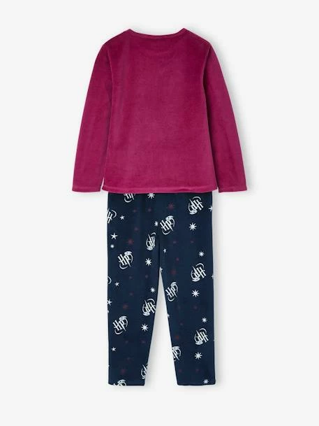 Pyjama Fille En Velours Harry Potter® Framboise/marine - Harry Potter 2 Pyjama Fille En Velours Harry Potter® Framboise/marine - Harry Potter – Image 2