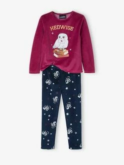 Pyjama Fille En Velours Harry Potter® Framboise/marine - Harry Potter