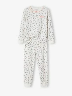 Pyjama Fille Personnalisable En Maille Côtelée Avec Imprimé Fleuri écru - Vertbaudet 9 Pyjama Fille Personnalisable En Maille Côtelée Avec Imprimé Fleuri écru - Vertbaudet -cyrillus boutique pyjama fille personnalisable en maille cotelee avec imprime fleuri 3