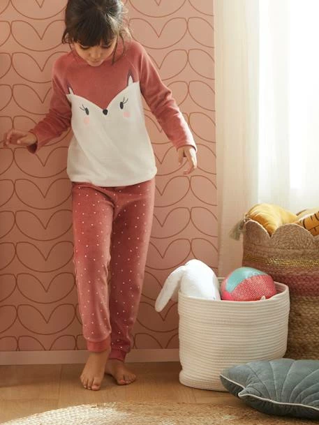 Pyjama Fille Renarde En Velours Rose Fonce - Vertbaudet 1 Pyjama Fille Renarde En Velours Rose Fonce - Vertbaudet