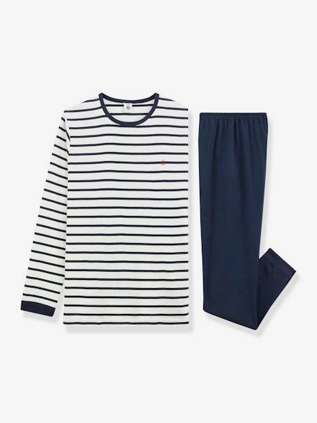 Pyjama Marinière Garçon PETIT BATEAU écru - Petit Bateau 3 Pyjama Marinière Garçon PETIT BATEAU écru - Petit Bateau – Image 3
