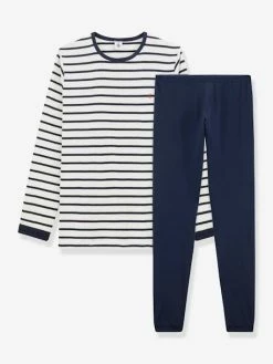 Pyjama Marinière Garçon PETIT BATEAU écru - Petit Bateau
