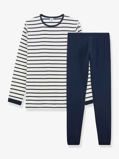 Pyjama Marinière Garçon PETIT BATEAU écru - Petit Bateau 1 Pyjama Marinière Garçon PETIT BATEAU écru - Petit Bateau