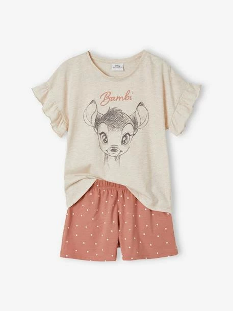 Pyjashort Fille Disney® Bambi Beige Chiné - Disney 1 Pyjashort Fille Disney® Bambi Beige Chiné - Disney