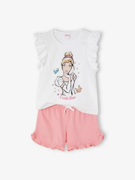 Pyjashort Fille Disney® Cendrillon Blanc - Disney 1 Pyjashort Fille Disney® Cendrillon Blanc - Disney
