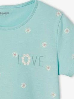 Pyjashort Fille Marguerites Basics Vert D'eau - Vertbaudet 9 Pyjashort Fille Marguerites Basics Vert D'eau - Vertbaudet -cyrillus boutique pyjashort fille marguerites basics 4