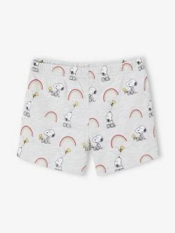 Pyjashort Fille Snoopy Peanuts® Pêche - Snoopy -cyrillus boutique pyjashort fille snoopy peanuts 1
