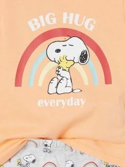 Pyjashort Fille Snoopy Peanuts® Pêche - Snoopy -cyrillus boutique pyjashort fille snoopy peanuts 4