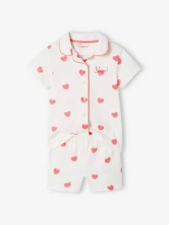 Pyjashort Imprimé Coeurs "Bisou" Fille écru - Vertbaudet 8 Pyjashort Imprimé Coeurs "Bisou" Fille écru - Vertbaudet -cyrillus boutique pyjashort imprime coeurs bisou fille 2