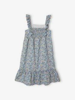 Alternative view of Robe à Bretelle Volantées Fille Ivoire Imprimé - Vertbaudet