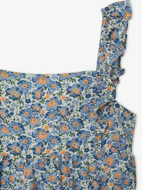 Robe à Bretelle Volantées Fille Ivoire Imprimé - Vertbaudet 3 Robe à Bretelle Volantées Fille Ivoire Imprimé - Vertbaudet – Image 3