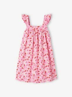 Robe à Bretelles Fille Rose - Vertbaudet -cyrillus boutique robe a bretelles fille 3