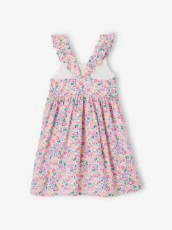 Robe à Fleurs Bretelles Volantées Fille Vert Imprimé - Vertbaudet 7 Robe à Fleurs Bretelles Volantées Fille Vert Imprimé - Vertbaudet -cyrillus boutique robe a fleurs bretelles volantees fille 1