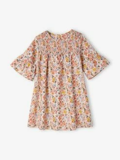 Robe à Smocks Motifs Fleurs Fille Rose Imprimé - Vertbaudet 8 Robe à Smocks Motifs Fleurs Fille Rose Imprimé - Vertbaudet -cyrillus boutique robe a smocks motifs fleurs fille 7