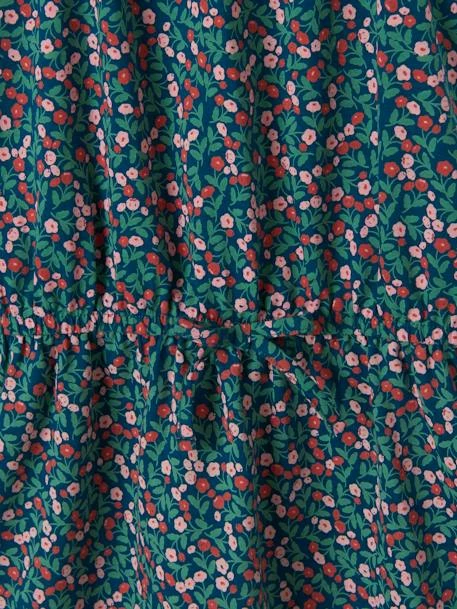 Robe à Volant Fille Bleu Canard Imprimé - Vertbaudet 3 Robe à Volant Fille Bleu Canard Imprimé - Vertbaudet – Image 3