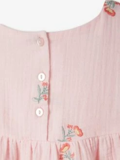 Robe Brodée Fleurs En Gaze De Coton Fille Rose - Vertbaudet 10 Robe Brodée Fleurs En Gaze De Coton Fille Rose - Vertbaudet -cyrillus boutique robe brodee fleurs en gaze de coton fille 4