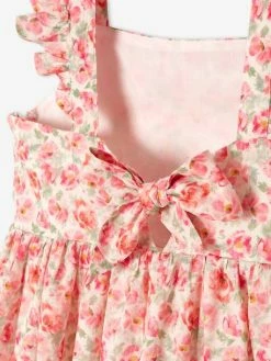 Robe De Cérémonie à Fleurs Fille Bretelles Volantées Ivoire Imprimé - Vertbaudet 10 Robe De Cérémonie à Fleurs Fille Bretelles Volantées Ivoire Imprimé - Vertbaudet -cyrillus boutique robe de ceremonie a fleurs fille bretelles volantees 4