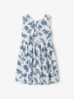 Alternative view of Robe De Cérémonie à Fleurs Fille Noeud Au Dos écru - Vertbaudet
