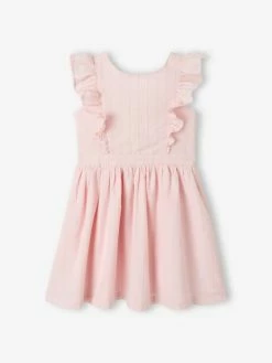 Robe De Cérémonie Animée De Fils Brillants Fille Rose - Vertbaudet
