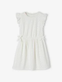 Alternative view of Robe De Cérémonie Brodée Fille écru - Vertbaudet