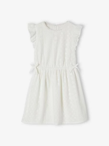 Robe De Cérémonie Brodée Fille écru - Vertbaudet 2 Robe De Cérémonie Brodée Fille écru - Vertbaudet – Image 2