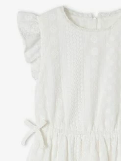 Robe De Cérémonie Brodée Fille écru - Vertbaudet 9 Robe De Cérémonie Brodée Fille écru - Vertbaudet -cyrillus boutique robe de ceremonie brodee fille 3