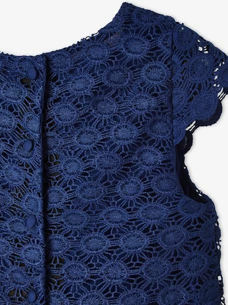 Robe De Cérémonie Effet 2 En 1 Superposition En Macramé Fille Ivoire - Vertbaudet 4 Robe De Cérémonie Effet 2 En 1 Superposition En Macramé Fille Ivoire - Vertbaudet – Image 4