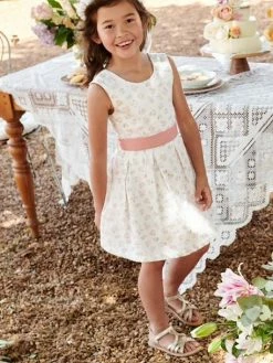 Robe De Cérémonie Fille Motifs Fleurs écru - Vertbaudet 8 Robe De Cérémonie Fille Motifs Fleurs écru - Vertbaudet -cyrillus boutique robe de ceremonie fille motifs fleurs 2