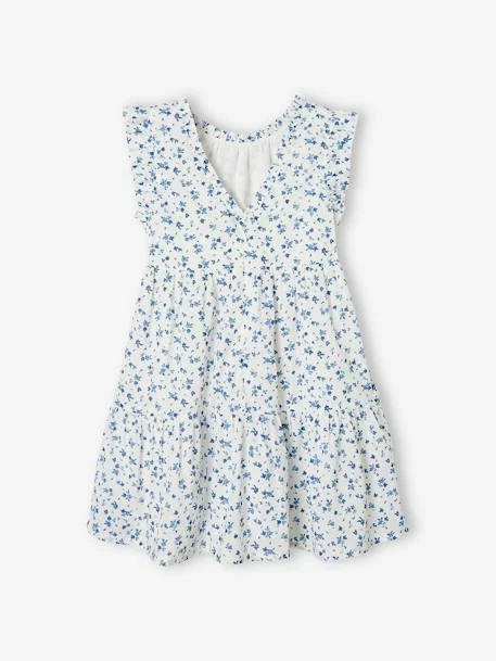 Robe De Cérémonie Motifs Fleurs Fille écru - Vertbaudet 1 Robe De Cérémonie Motifs Fleurs Fille écru - Vertbaudet