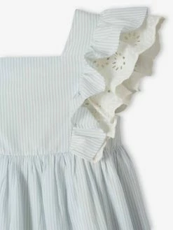 Robe De Cérémonie Rayée Fille Manches Volantées Rayé Bleu - Vertbaudet 6 Robe De Cérémonie Rayée Fille Manches Volantées Rayé Bleu - Vertbaudet -cyrillus boutique robe de ceremonie rayee fille manches volantees 2