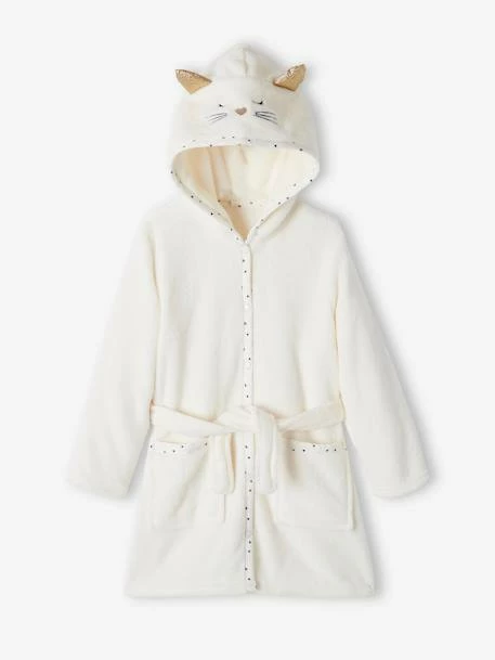 Robe De Chambre Chat Personnalisable Fille En Maille Peluche Ivoire - Vertbaudet 2 Robe De Chambre Chat Personnalisable Fille En Maille Peluche Ivoire - Vertbaudet – Image 2