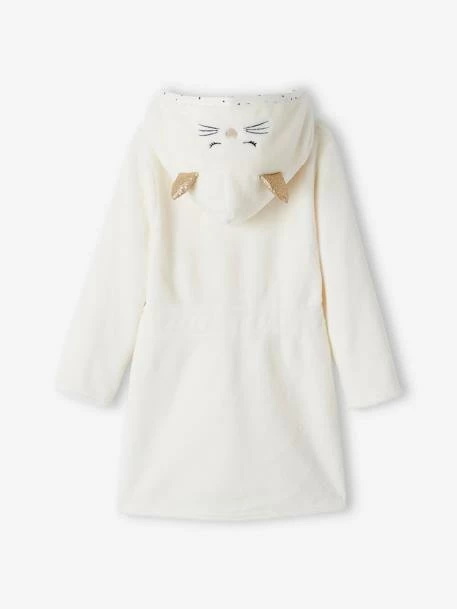 Robe De Chambre Chat Personnalisable Fille En Maille Peluche Ivoire - Vertbaudet 5 Robe De Chambre Chat Personnalisable Fille En Maille Peluche Ivoire - Vertbaudet – Image 5