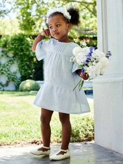 Robe En Gaze De Coton Fille Abricot Poudré - Vertbaudet 10 Robe En Gaze De Coton Fille Abricot Poudré - Vertbaudet -cyrillus boutique robe en gaze de coton fille 4