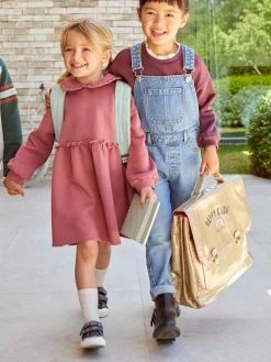 Robe En Molleton Col Claudine Fille Marine - Vertbaudet 10 Robe En Molleton Col Claudine Fille Marine - Vertbaudet -cyrillus boutique robe en molleton col claudine fille 4