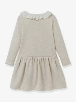 Alternative view of Robe En Molleton Fille CYRILLUS Beige Chiné - Cyrillus