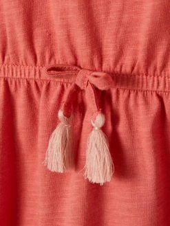 Robe Fille Détails En Broderie Anglaise Blush Foncé - Vertbaudet -cyrillus boutique robe fille details en broderie anglaise 2