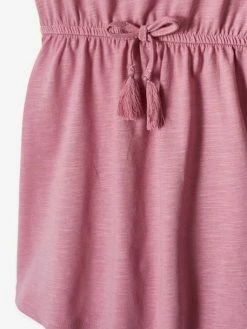 Robe Fille Détails En Broderie Anglaise Blush Foncé - Vertbaudet -cyrillus boutique robe fille details en broderie anglaise 5