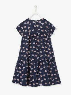 Robe Fluide Imprimée Fille Marine Imprimé Feuilles - Vertbaudet 10 Robe Fluide Imprimée Fille Marine Imprimé Feuilles - Vertbaudet -cyrillus boutique robe fluide imprimee fille 10