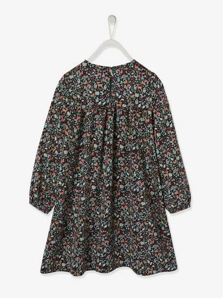 Robe Fluide Imprimée Fille Vert Motifs Biches/fleurs - Vertbaudet 5 Robe Fluide Imprimée Fille Vert Motifs Biches/fleurs - Vertbaudet – Image 5