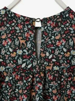 Robe Fluide Imprimée Fille Vert Motifs Biches/fleurs - Vertbaudet 11 Robe Fluide Imprimée Fille Vert Motifs Biches/fleurs - Vertbaudet -cyrillus boutique robe fluide imprimee fille 5