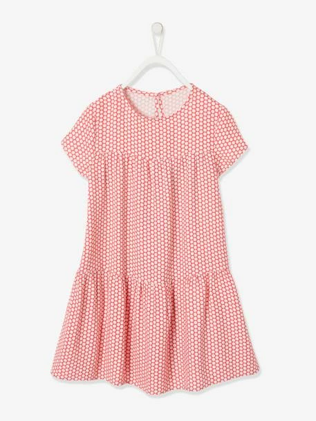 Robe Fluide Imprimée Fille Marine Imprimé Feuilles - Vertbaudet 1 Robe Fluide Imprimée Fille Marine Imprimé Feuilles - Vertbaudet