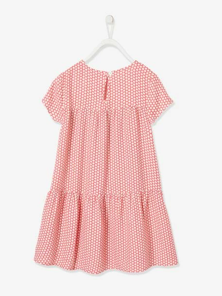 Robe Fluide Imprimée Fille Marine Imprimé Feuilles - Vertbaudet 2 Robe Fluide Imprimée Fille Marine Imprimé Feuilles - Vertbaudet – Image 2