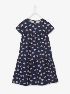 Robe Fluide Imprimée Fille Marine Imprimé Feuilles - Vertbaudet 9 Robe Fluide Imprimée Fille Marine Imprimé Feuilles - Vertbaudet -cyrillus boutique robe fluide imprimee fille 9